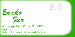 eniko fur business card